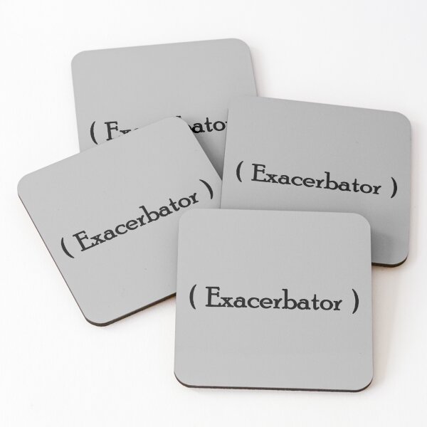Item preview, Iconic Label - "Exacerbator" Black Lettering designed and sold by cousinbessie.