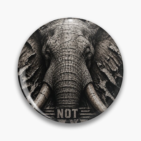 Item preview, Founder Forged Elephant Industrial Grit Monochromatic Wall Art designed and sold by SavannaStrikes.