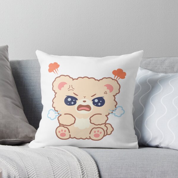 Item preview, Cute Angry Pastel Bear Cartoon Illustration designed and sold by VioArtCreations.