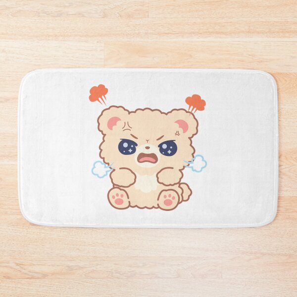 Item preview, Cute Angry Pastel Bear Cartoon Illustration designed and sold by VioArtCreations.