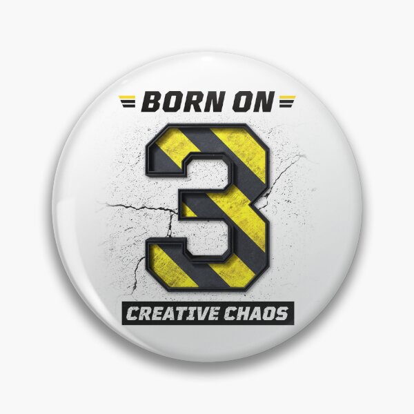 Item preview, Born on 3 Creative Chaos – Birthday Number 3 Shirt, Artist Graphic, Grunge Industrial Streetwear Design designed and sold by amareshdas008.