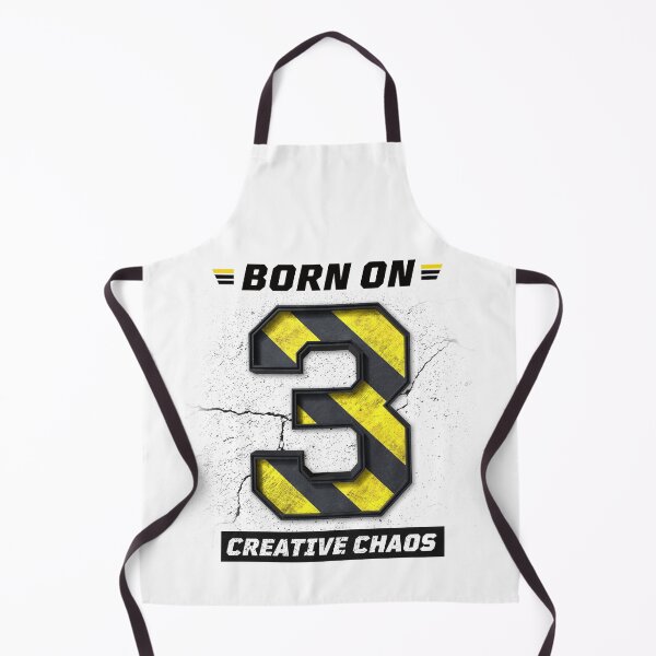 Item preview, Born on 3 Creative Chaos – Birthday Number 3 Shirt, Artist Graphic, Grunge Industrial Streetwear Design designed and sold by amareshdas008.