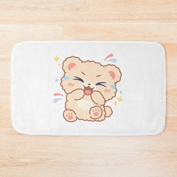 Item preview, Cute Laughing Bear Kawaii Cartoon Illustration designed and sold by VioArtCreations.