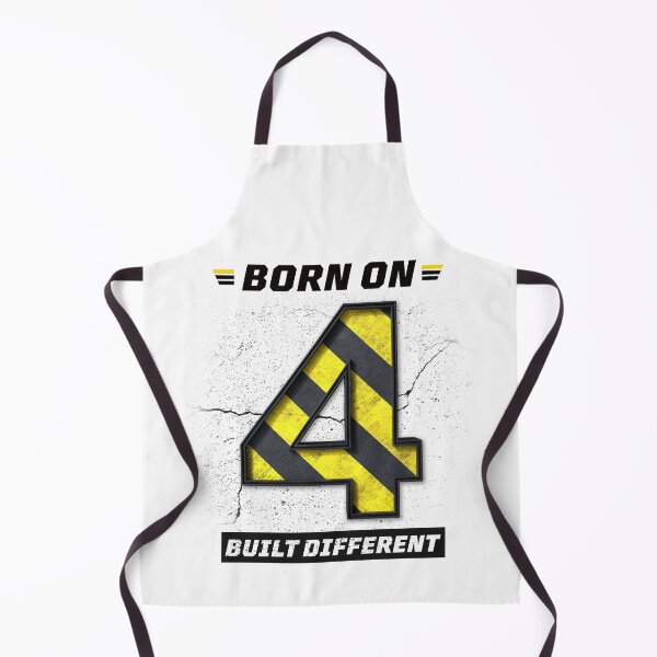 Item preview, Born on 4 Built Different – Birthday Number 4 Shirt, Motivational Discipline Design, Industrial Grunge Streetwear designed and sold by amareshdas008.