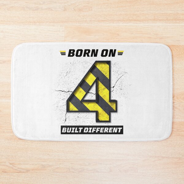 Item preview, Born on 4 Built Different – Birthday Number 4 Shirt, Motivational Discipline Design, Industrial Grunge Streetwear designed and sold by amareshdas008.