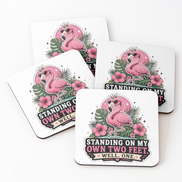 Item preview, Funny Flamingo Sticker Single Girl Gift For Her designed and sold by Gentlestate.