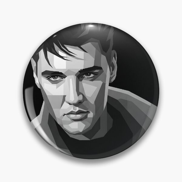 Artikelvorschau, Elvis Presley in Graustufen entworfen und verkauft von Japanese art.
