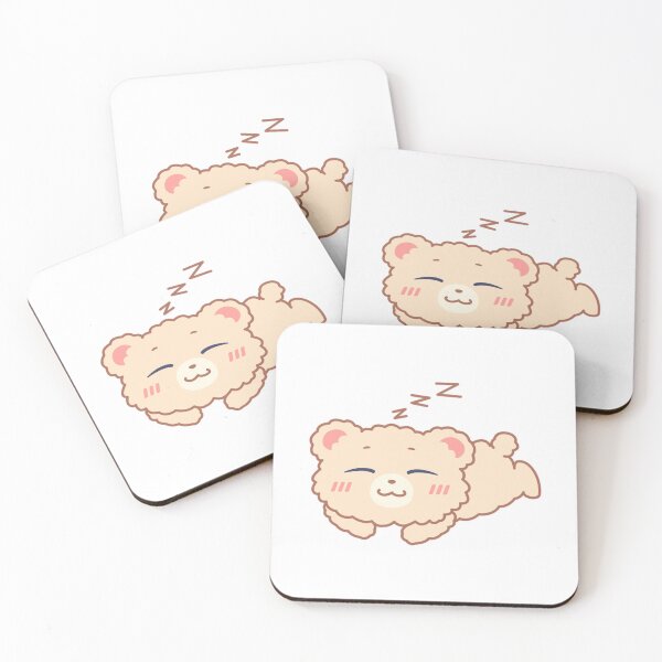 Item preview, Cute Sleeping Bear Kawaii Pastel Illustration designed and sold by VioArtCreations.