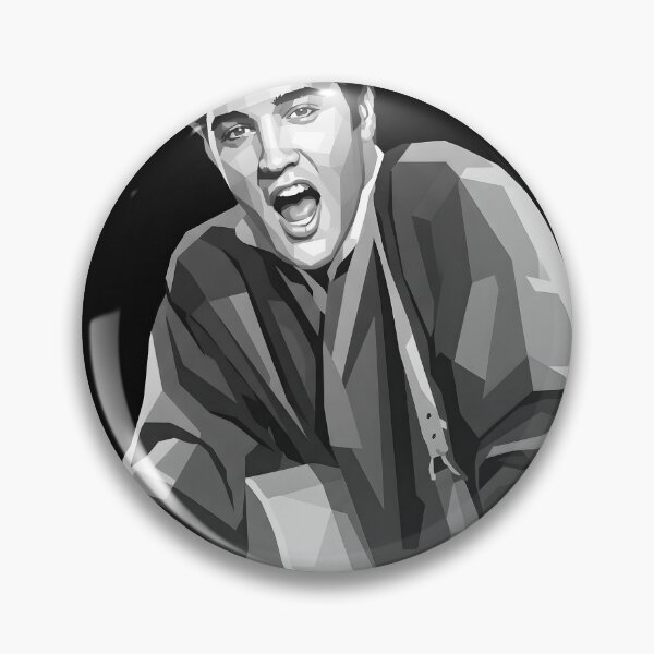 Artikelvorschau, Elvis Presley in Graustufen entworfen und verkauft von Japanese art.