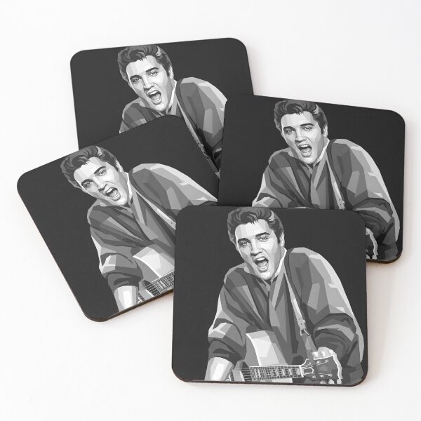 Artikelvorschau, Elvis Presley in Graustufen entworfen und verkauft von Japanese art.