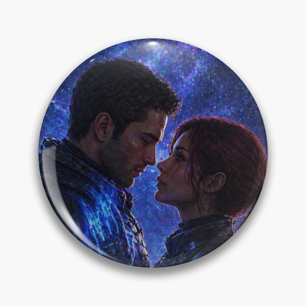 Item preview, Across the Stars | Sci-Fi Space Romance Poster | Emotional Cosmic Connection Art designed and sold by Echoes of the Void .