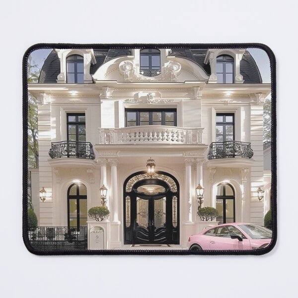 Item preview, French Dream Mansion – Elegant Baroque House with Pink Convertible designed and sold by AiHouses.