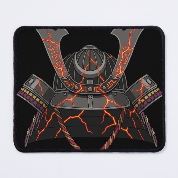 Item preview, Samurai Helmet With Crack Glow designed and sold by Stickersdevelop.