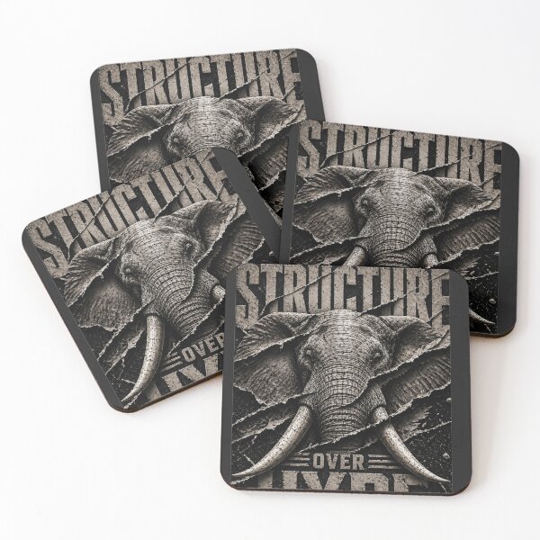 Item preview, Founder Architect Elephant Brutalist Relief Structure Over Hype Canvas Art designed and sold by SavannaStrikes.