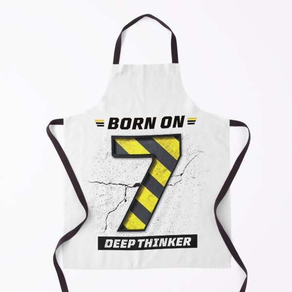 Item preview, Born on 7 Deep Thinker – Birthday Number 7 Shirt, Introvert Intelligence Design, Grunge Industrial Streetwear designed and sold by amareshdas008.