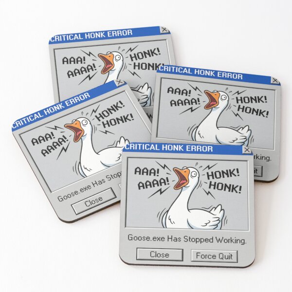 Item preview, Critical Honk Error Goose.exe Has Stopped Working Computer Meme Gamer designed and sold by Covent Vaughn.