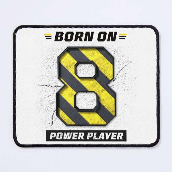 Item preview, Born on 8 Power Player – Birthday Number 8 Shirt, Success Mindset Design, Bold Industrial Streetwear Graphic designed and sold by amareshdas008.