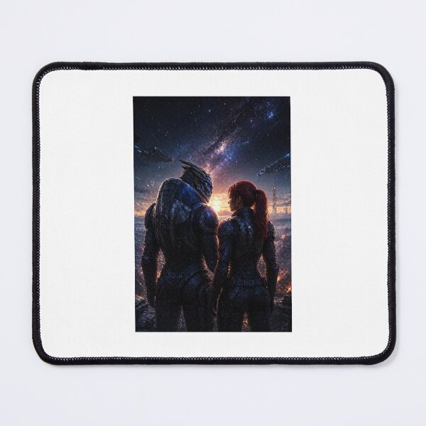 Item preview, No Matter What | Sci-Fi Space Bond Poster | Loyal Cosmic Connection Art designed and sold by Echoes of the Void .