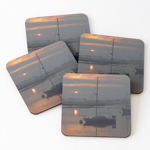 Item preview, Orange & Grey Sunrise Sky, River Deben designed and sold by wiggyofipswich.