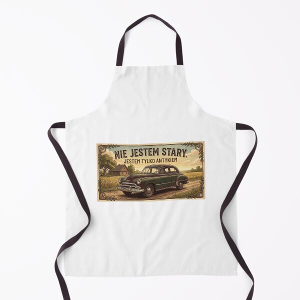 Item preview, Vintage Car "Not Old, Just Antique" Polish Sticker designed and sold by KrisGraphic45.