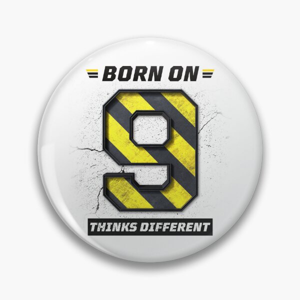Item preview, Born on 9 Think Different – Birthday Number 9 Shirt, Unique Mindset Design, Grunge Industrial Streetwear designed and sold by amareshdas008.
