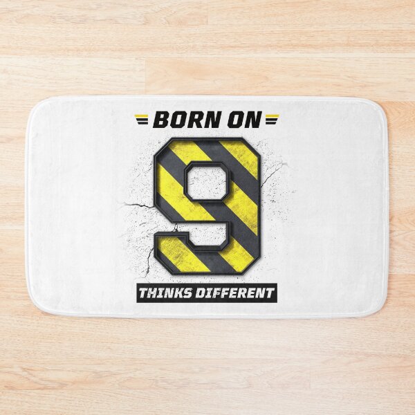 Item preview, Born on 9 Think Different – Birthday Number 9 Shirt, Unique Mindset Design, Grunge Industrial Streetwear designed and sold by amareshdas008.