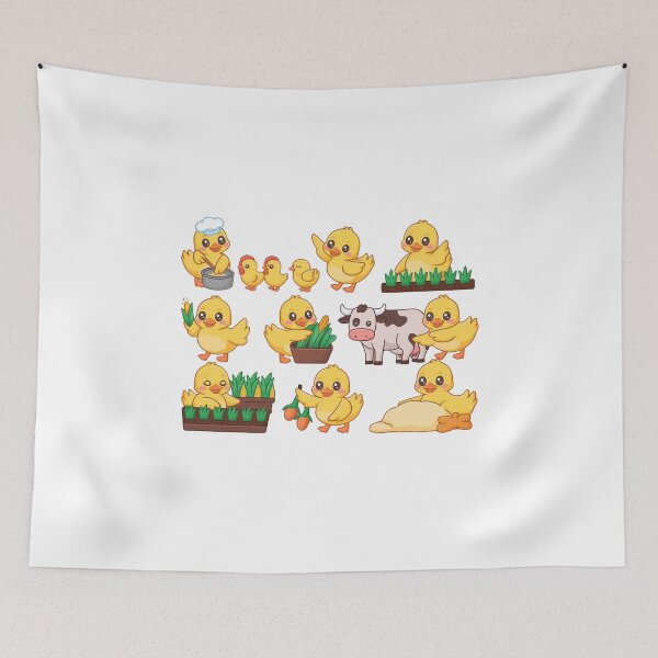 Item preview, Cute Kawaii Chick Farm Adventures - Chibi Gardening, Cooking, and Harvest Sticker Set designed and sold by Picasfarmer.