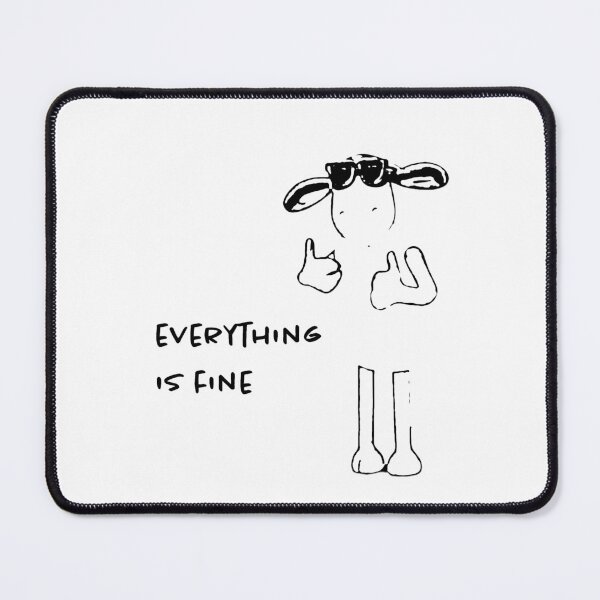 Item preview, #whatisniche everything is fine in white designed and sold by whatisniche.