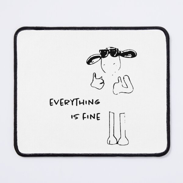 Item preview, #whatisniche everything is fine right in white designed and sold by whatisniche.