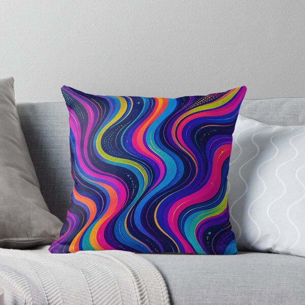 Item preview, Neon Flow Wave Pattern – Vibrant Retro Color Swirl Design designed and sold by GMACgraphicsCo.