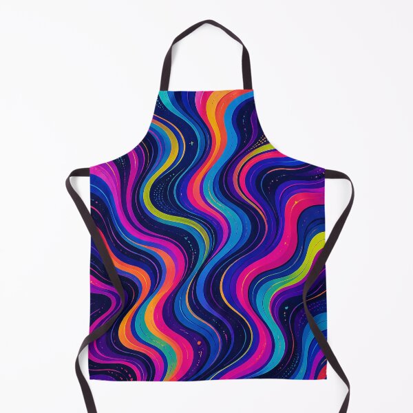 Item preview, Neon Flow Wave Pattern – Vibrant Retro Color Swirl Design designed and sold by GMACgraphicsCo.