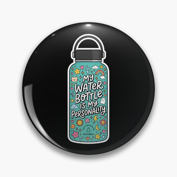 Item preview, My Water Bottle Is My Personality Kawaii Aesthetic Hydration designed and sold by SplashTastic.