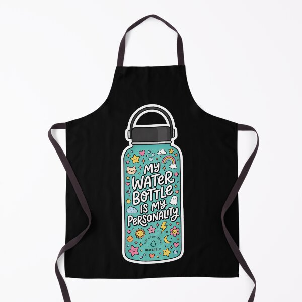 Item preview, My Water Bottle Is My Personality Kawaii Aesthetic Hydration designed and sold by SplashTastic.