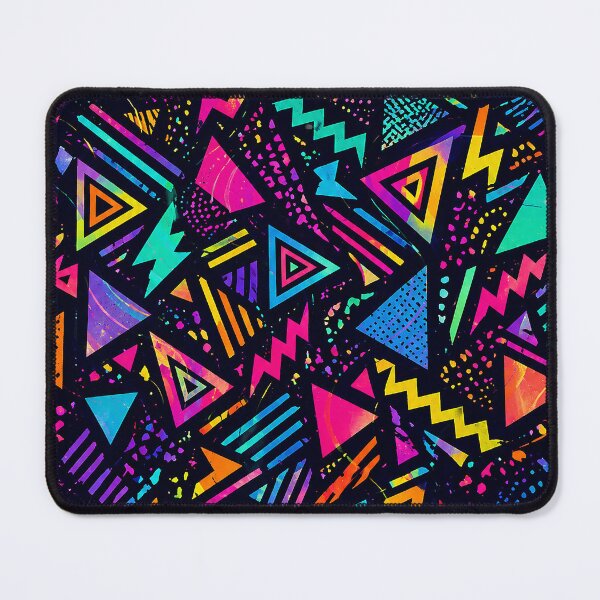 Item preview, Retro Neon Geometric Pattern – 90s Abstract Memphis Style Design designed and sold by GMACgraphicsCo.