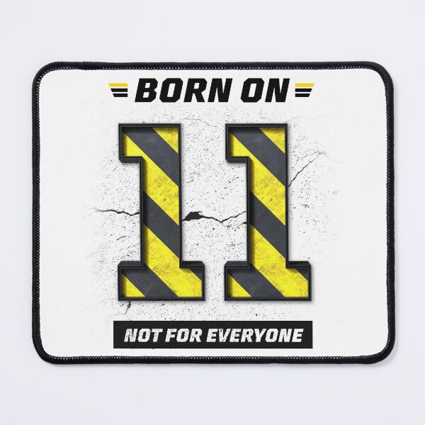 Item preview, Born on 11 Not For Everyone – Birthday Number 11 Shirt, Exclusive Attitude Design, Bold Grunge Streetwear designed and sold by amareshdas008.