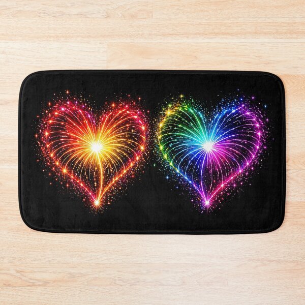 Item preview, HEARTS ON FIRE – STREAKS OF PRIDE ⚡✨ – LOVE BURST EDITION- DARK BACKGROUND designed and sold by WheelieGdArt.