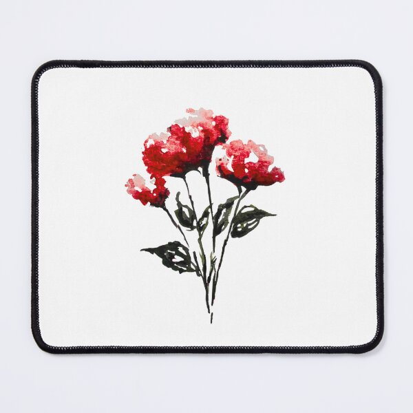 Item preview, Red Watercolor Carnation Flowers | Floral Art Print | Botanical Flower Design designed and sold by Little Bloom Studio.
