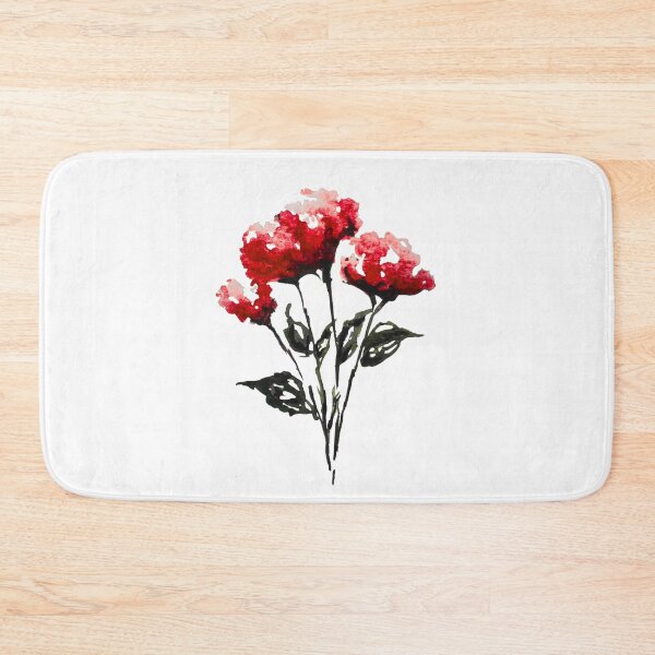 Item preview, Red Watercolor Carnation Flowers | Floral Art Print | Botanical Flower Design designed and sold by Little Bloom Studio.