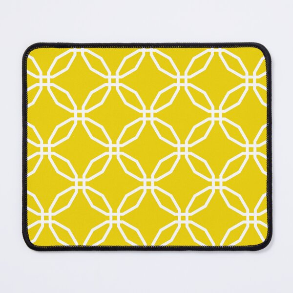 Item preview, Yellow & white interconnected geometric shapes designed and sold by Mint + Midnight.