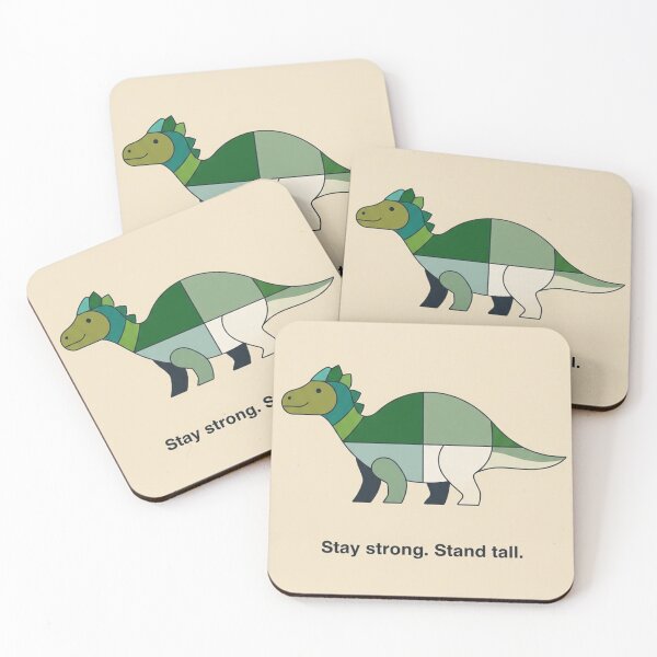 Item preview, Cute Dinosaur Stay Strong Motivational Minimal Design designed and sold by RiteshOrten.