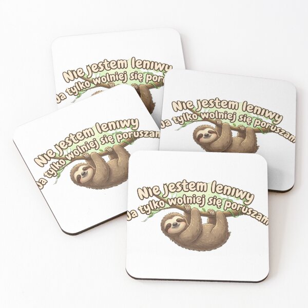 Item preview, Sloth "I Just Move Slower" Polish Sticker designed and sold by KrisGraphic45.