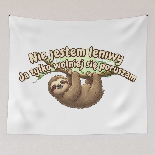 Item preview, Sloth "I Just Move Slower" Polish Sticker designed and sold by KrisGraphic45.