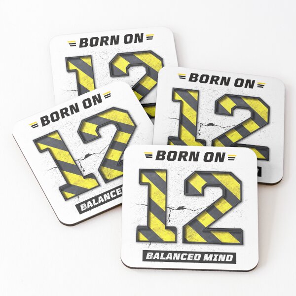 Item preview, Born on 12 Limitless – Birthday Number 12 Shirt, Motivational Mindset Design, Industrial Grunge Streetwear designed and sold by amareshdas008.