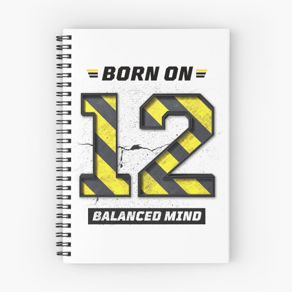 Item preview, Born on 12 Limitless – Birthday Number 12 Shirt, Motivational Mindset Design, Industrial Grunge Streetwear designed and sold by amareshdas008.