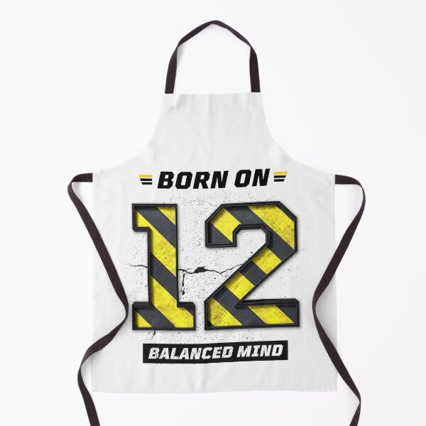 Item preview, Born on 12 Limitless – Birthday Number 12 Shirt, Motivational Mindset Design, Industrial Grunge Streetwear designed and sold by amareshdas008.