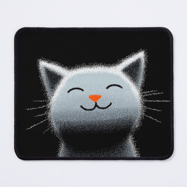 Item preview, Cute Smiling White Cat Happy Kawaii Minimal Design designed and sold by Meow-Attitude.