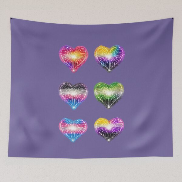 Item preview, HEARTS ON FIRE – STREAKS OF PRIDE - IYKYN COMMUNITY VIBES⚡✨ – LOVE BURST EDITION- ROYAL BACKGROUND designed and sold by WheelieGdArt.
