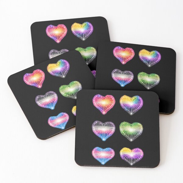 Item preview, HEARTS ON FIRE – STREAKS OF PRIDE - IYKYN COMMUNITY VIBES⚡✨ – LOVE BURST EDITION- DARK BACKGROUND designed and sold by WheelieGdArt.