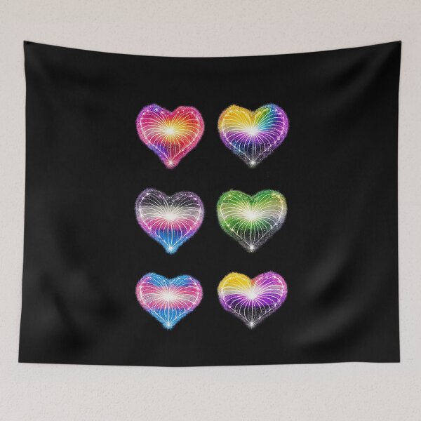 Item preview, HEARTS ON FIRE – STREAKS OF PRIDE - IYKYN COMMUNITY VIBES⚡✨ – LOVE BURST EDITION- DARK BACKGROUND designed and sold by WheelieGdArt.