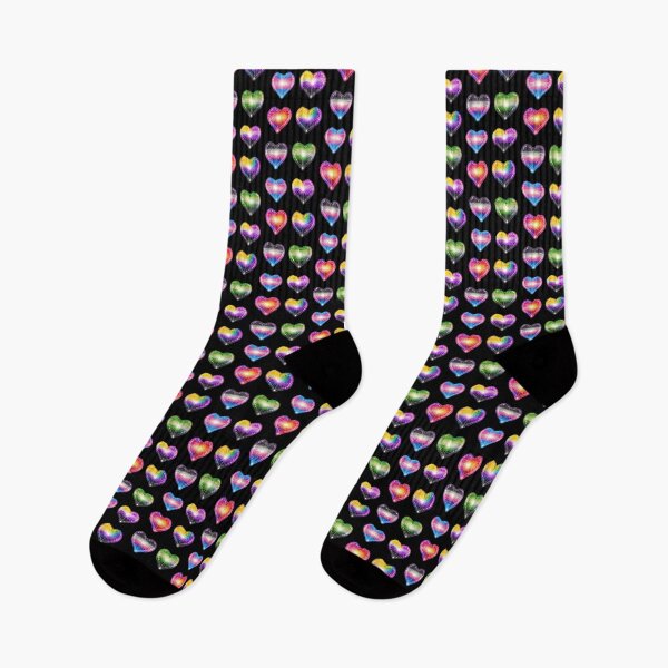 Item preview, HEARTS ON FIRE – STREAKS OF PRIDE - IYKYN COMMUNITY VIBES⚡✨ – LOVE BURST EDITION- DARK BACKGROUND designed and sold by WheelieGdArt.
